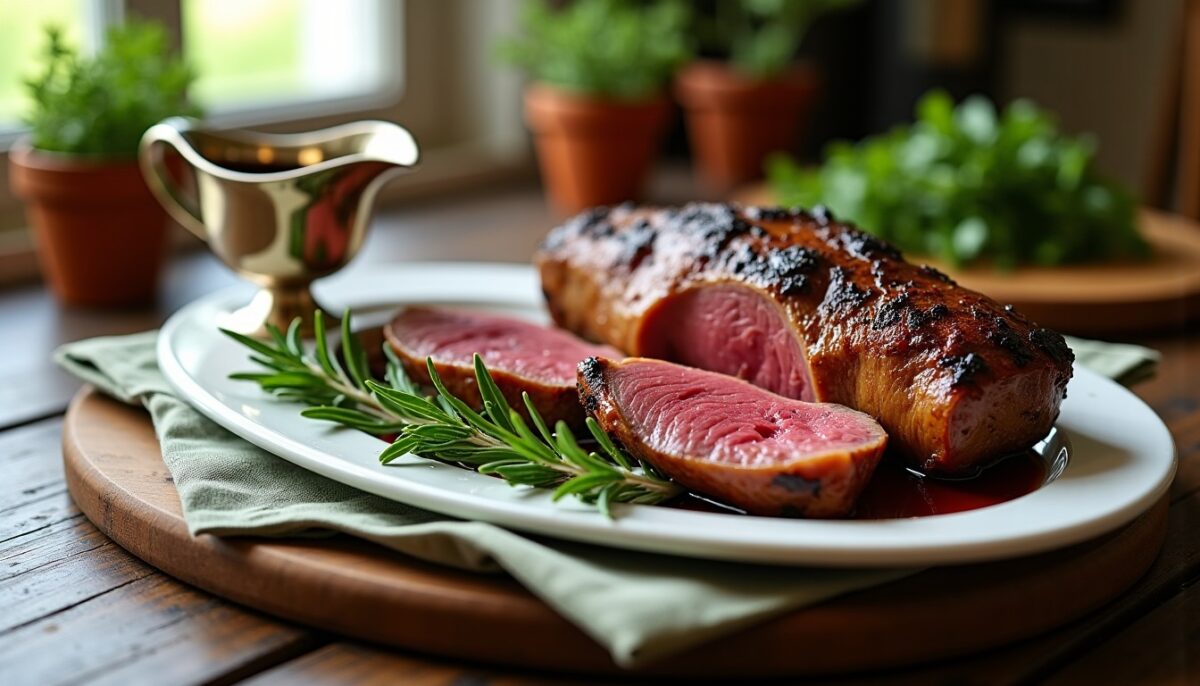 Rôti de chevreuil au four : recette express sans marinade pour une cuisson simple et savoureuse