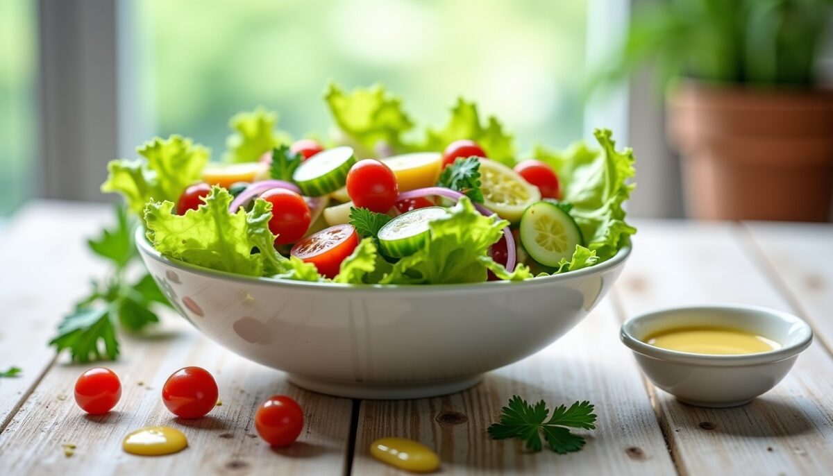 Sauce salade légère sans vinaigre ni citron : découvrez une vinaigrette alternative simple et savoureuse