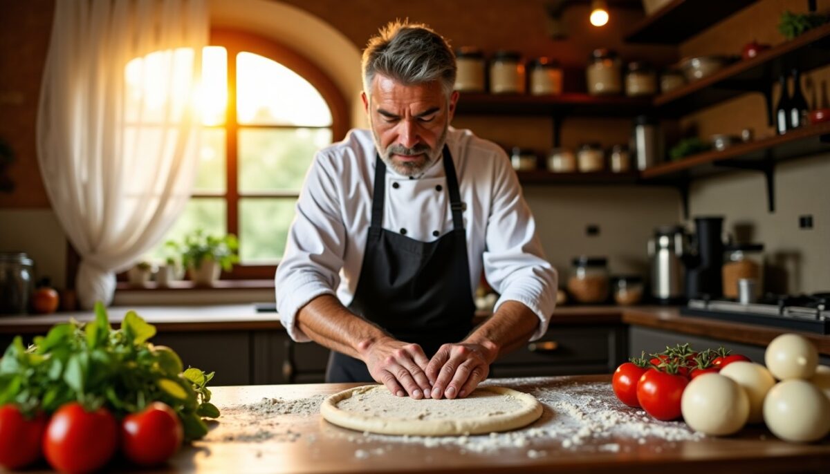 Recette authentique italienne : préparer une pâte à pizza maison légère et moelleuse